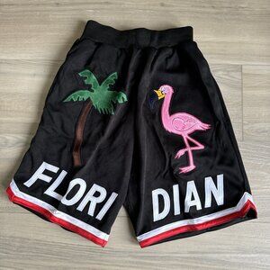 RETRO Mperial‎ Sportswear Floridian Black & Red YOUTH Basketball Shorts Med